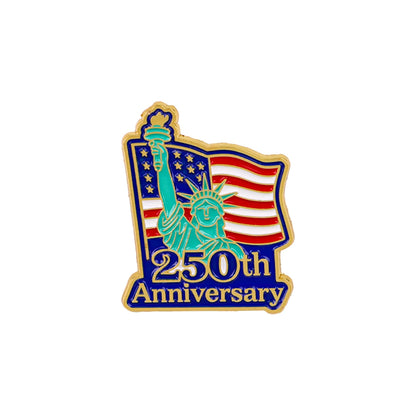 250th Anniversary Eagle Enamel Pin - Patriotic USA Lapel Badge Brooch for Backpacks, Clothing, and Gifts