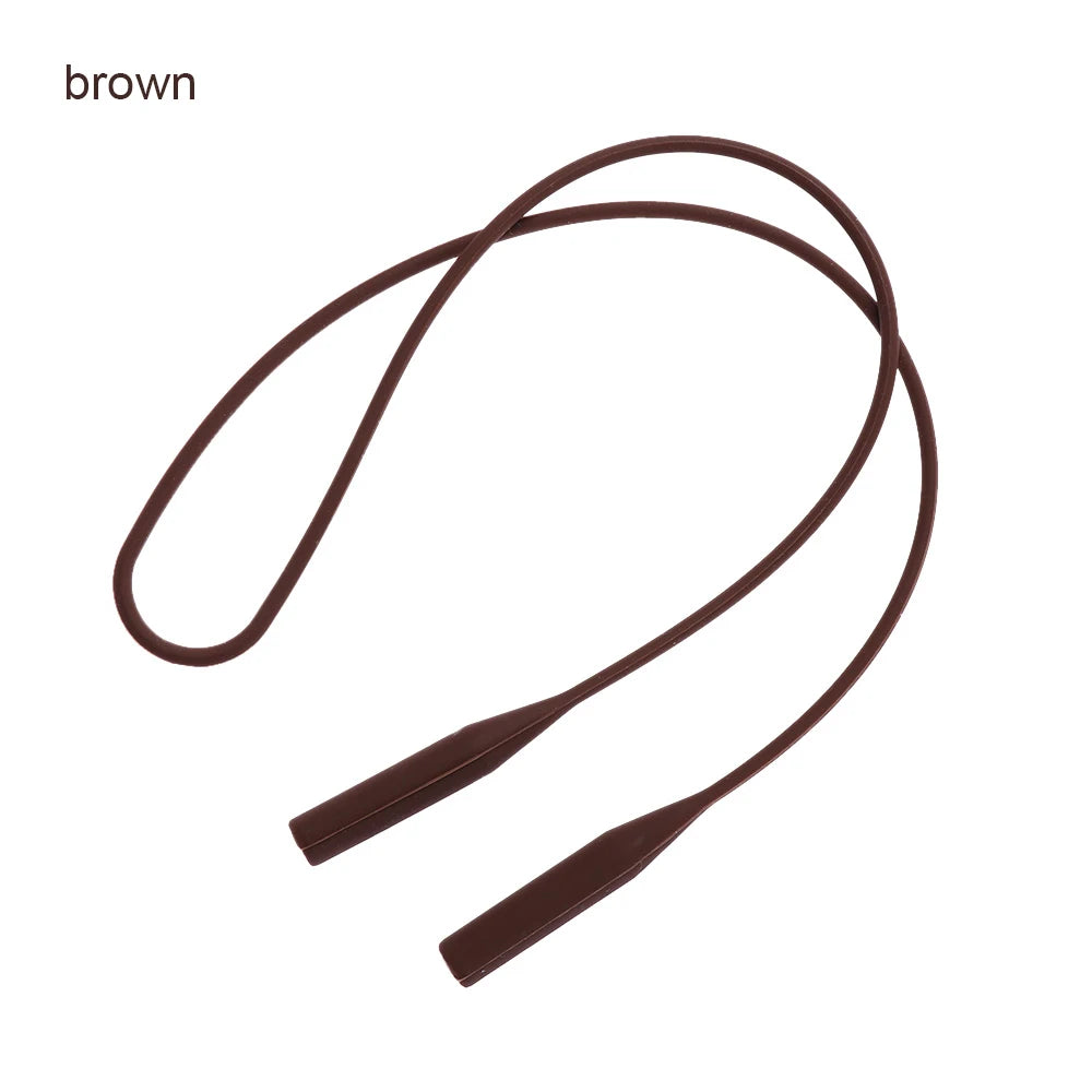 Silicone Eyeglasses Strap - Elastic Anti-Slip Sports Band, Sunglasses Chain & Cord Holder String Ropes