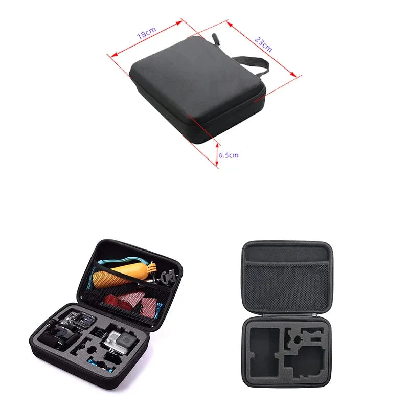 Protective Carrying Case Storage Bag for GoPro Hero 4–13, SJCAM, AKASO, DJI Osmo Action Camera Accessories