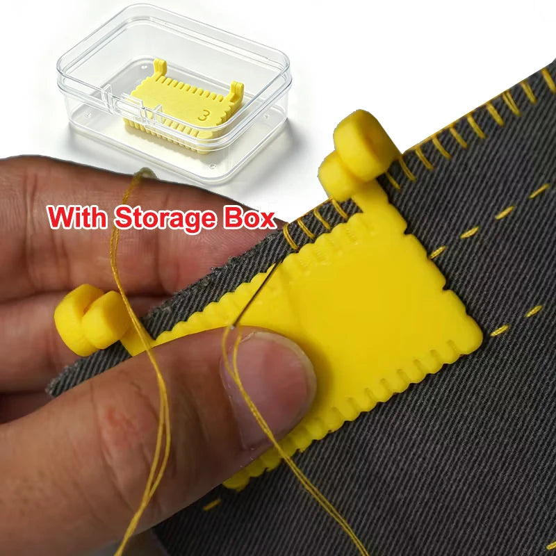Clip-On Seam Guide - Portable Sewing Edge Guide & Needle Gauge for Quilting and DIY