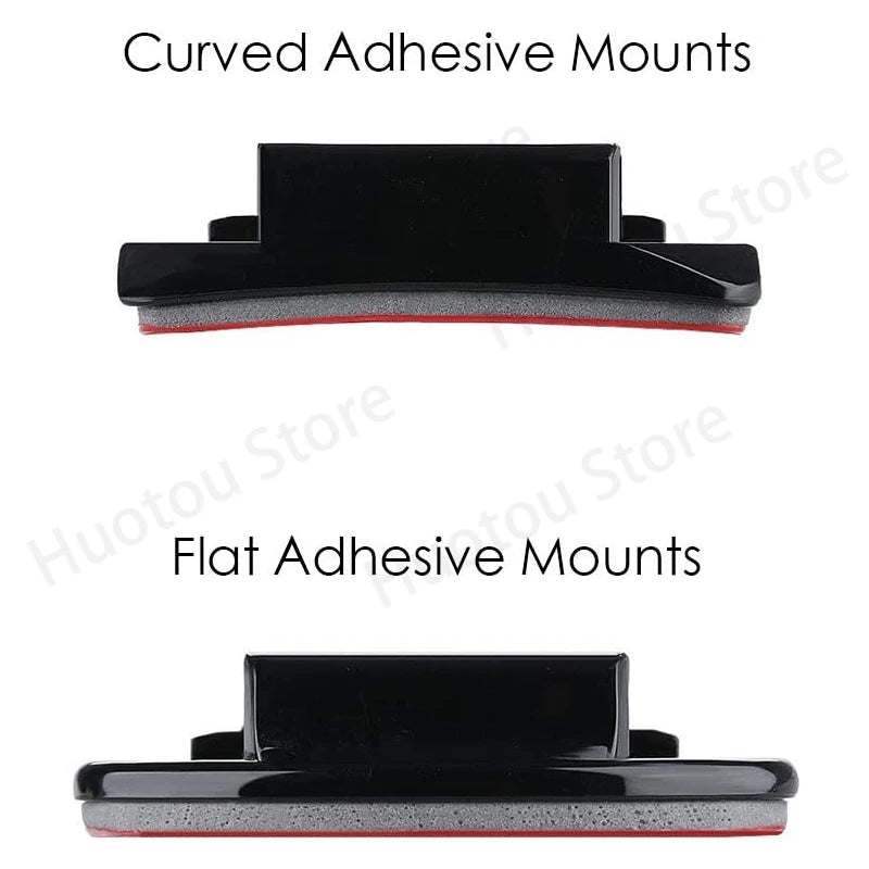 GoPro Helmet Adhesive Mount Kit – Flat & Curved 3M Sticky Mounts for GoPro Hero 5–12, Insta360 X3 & DJI Action Cameras