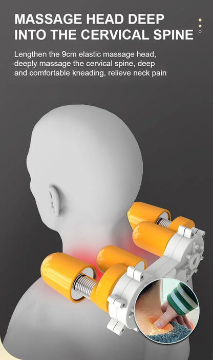 Multifunctional Electric Full Body Massage Cushion – Back, Waist, Neck & Shoulder Shiatsu Kneading Massager for Home Use
