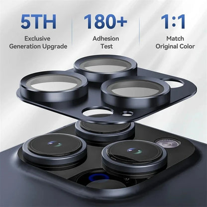 Metal Armor Camera Lens Protector Glass for iPhone 14, 15 Pro Max – Full Cover Protective Film for Back Lens – iPhone 15, 14 Plus Compatible