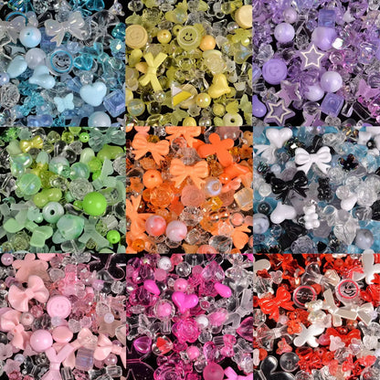 Candy Color Acrylic Beads - Mixed Style DIY Beads for Handmade Bracelets, Phone Chains & Jewelry Making