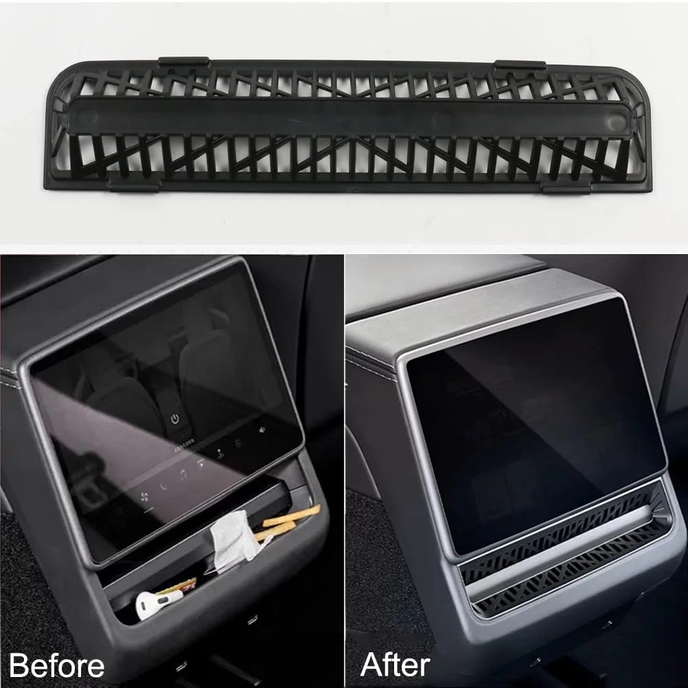 Tesla Model 3/Y Juniper Rear Air Vent Cover - Under-Seat Vent Grille Mesh Accessory