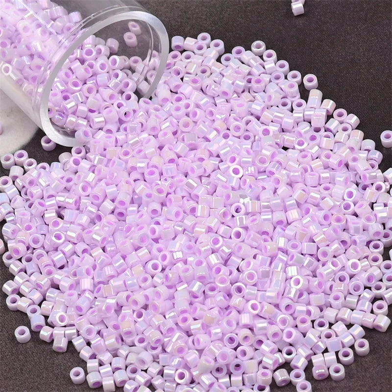 11/0 Mini Glass Beads – 2000PCS Small Cylindrical Beads for DIY Jewelry Making, Necklaces & Bracelets, 10g/Pack