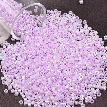 11/0 Mini Glass Beads – 2000PCS Small Cylindrical Beads for DIY Jewelry Making, Necklaces & Bracelets, 10g/Pack