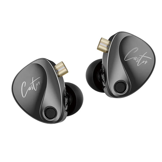 KZ Castor HiFi In-Ear Earphones - Dual Dynamic Drivers, Tunable Balanced Armature & Noise-Isolating Earbuds