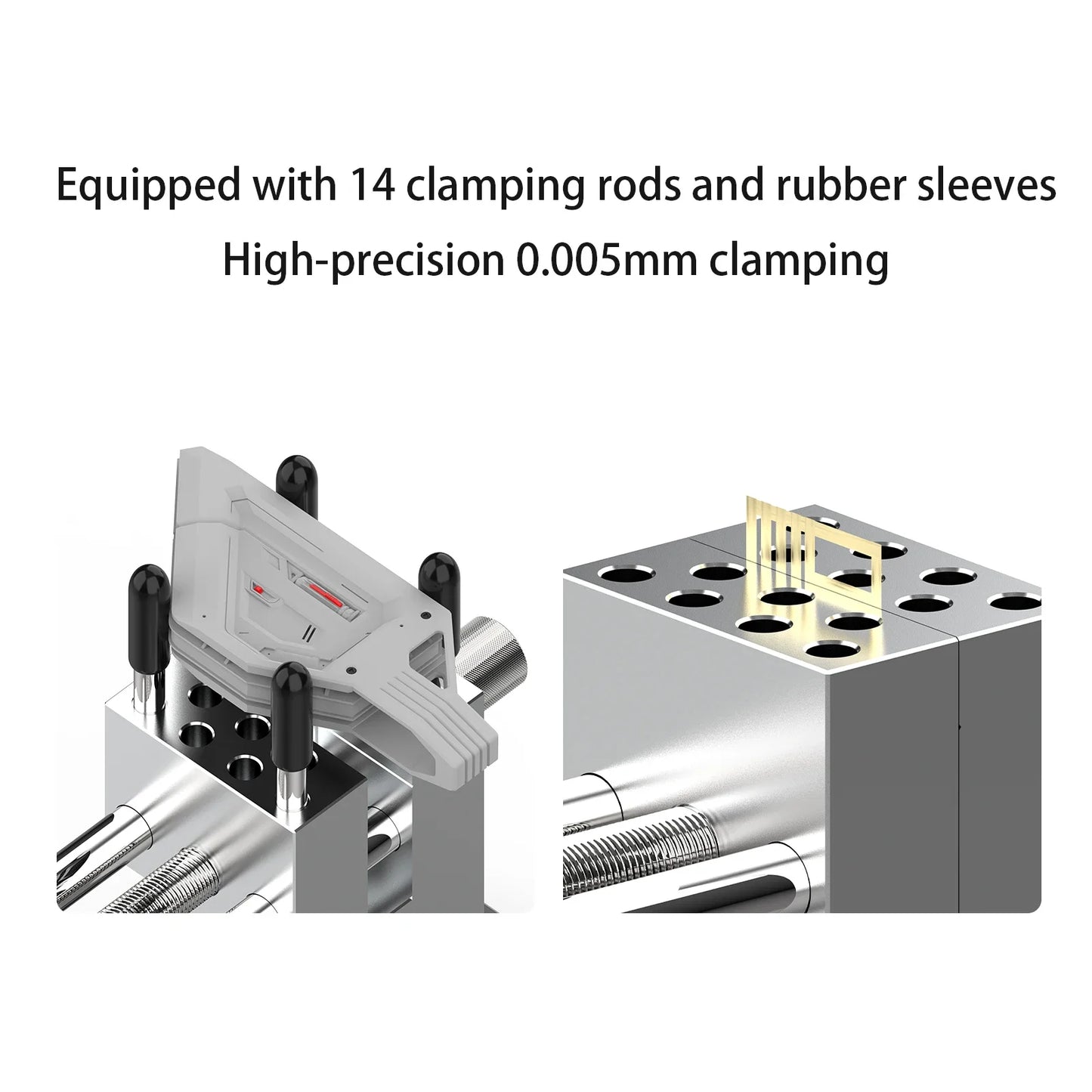 MAZHA T0010 Mini Table Vise - 2-in-1 Adjustable Precision Clamp for Modeling Hobby DIY Projects