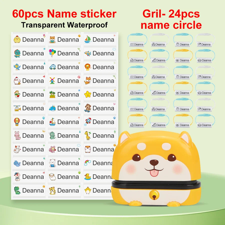 149pcs Personalized Name Stamp Set – Waterproof, Non-Fading Baby & Kindergarten Engraved Seals, Perfect Student Gift