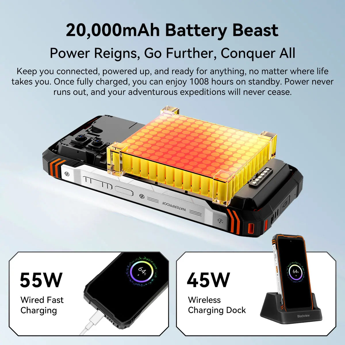 Blackview XPLORE 1 Pro Rugged Smartphone – Android 15, 6.78" 2.4K, 12GB+256/512GB, 20000mAh with FLIR Thermal Imaging