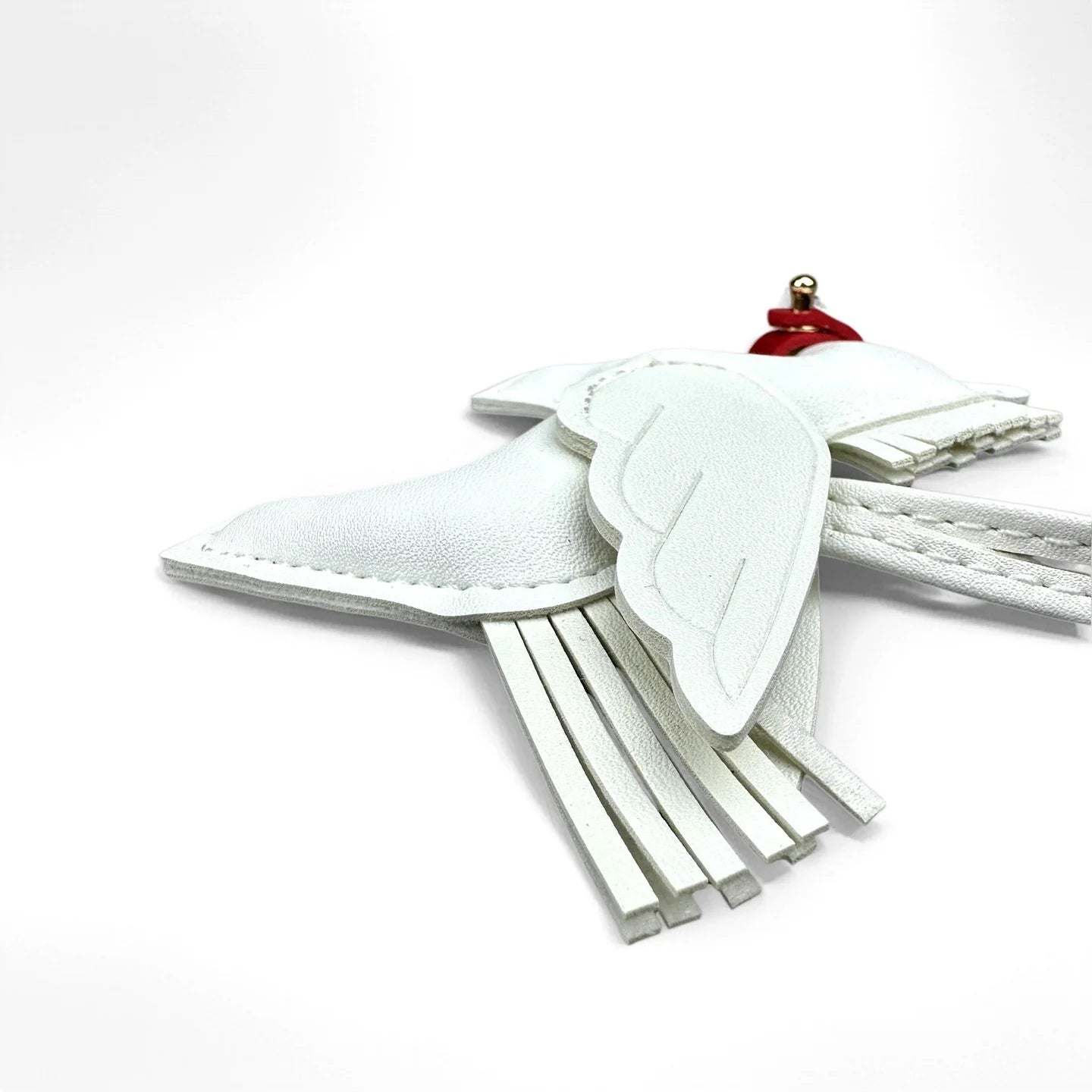 Winged Pony Keychain - Premium PU Leather Bag Charm with Detachable Strap
