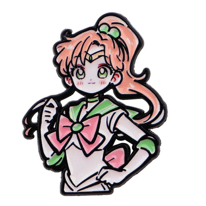 Cartoon Anime Enamel Brooch Pins – Kawaii Metal Badge Jewelry for Clothing & Backpack Gifts