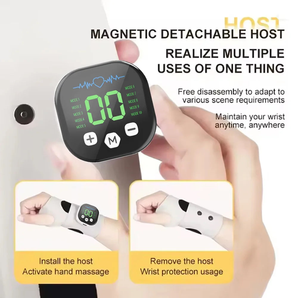 Electric Cordless Hand & Wrist Massager – USB Rechargeable Vibration Device for Carpal Tunnel, Tenosynovitis & Fatigue Relief