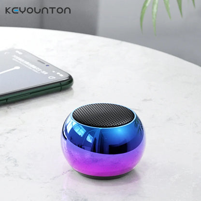 Metal Mini Wireless Bluetooth Speaker — HiFi Portable Subwoofer with Super Bass Stereo for Mobile, PC & Music Playback