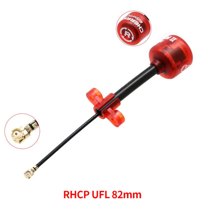 RUSHFPV Cherry 2 II 5.8G FPV Antenna — LHCP/RHCP SMA UFL IPEX MMCX for Freestyle Analog & Digital Drones