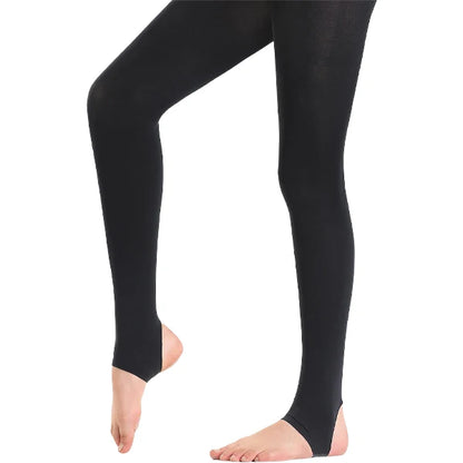 Summer Girls 60Den Semi-Transparent Velvet Matte Stirrup Tights – Footless Soft Tights for Daily Wear, Size S-XXL (80-160cm)