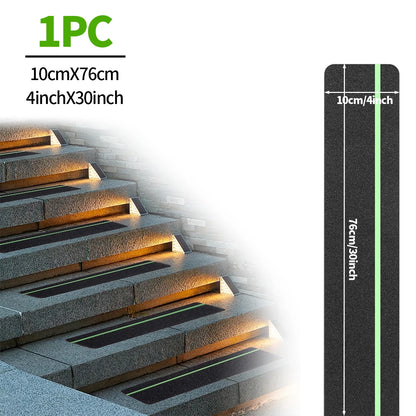 Glow in the Dark Anti-Slip Grip Tape Green Non-Skid Abrasive Adhesive Traction Tape for Stair Safety Treads & Steps