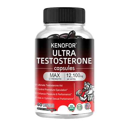 Male Strength Supplement – 12100mg Energy, Endurance & Muscle Support, Fatigue Relief Formula