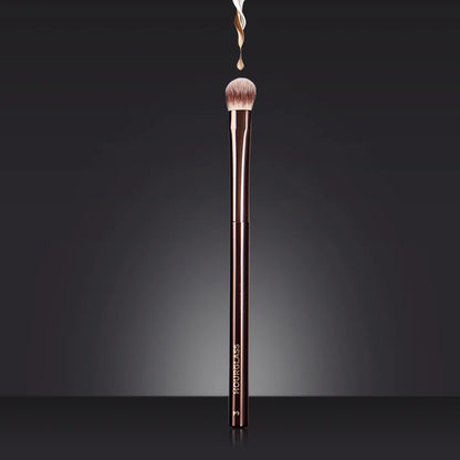 HG Pro Retractable Foundation Makeup Brush – Powder, Contour, Blusher & Highlight with Metal Handle