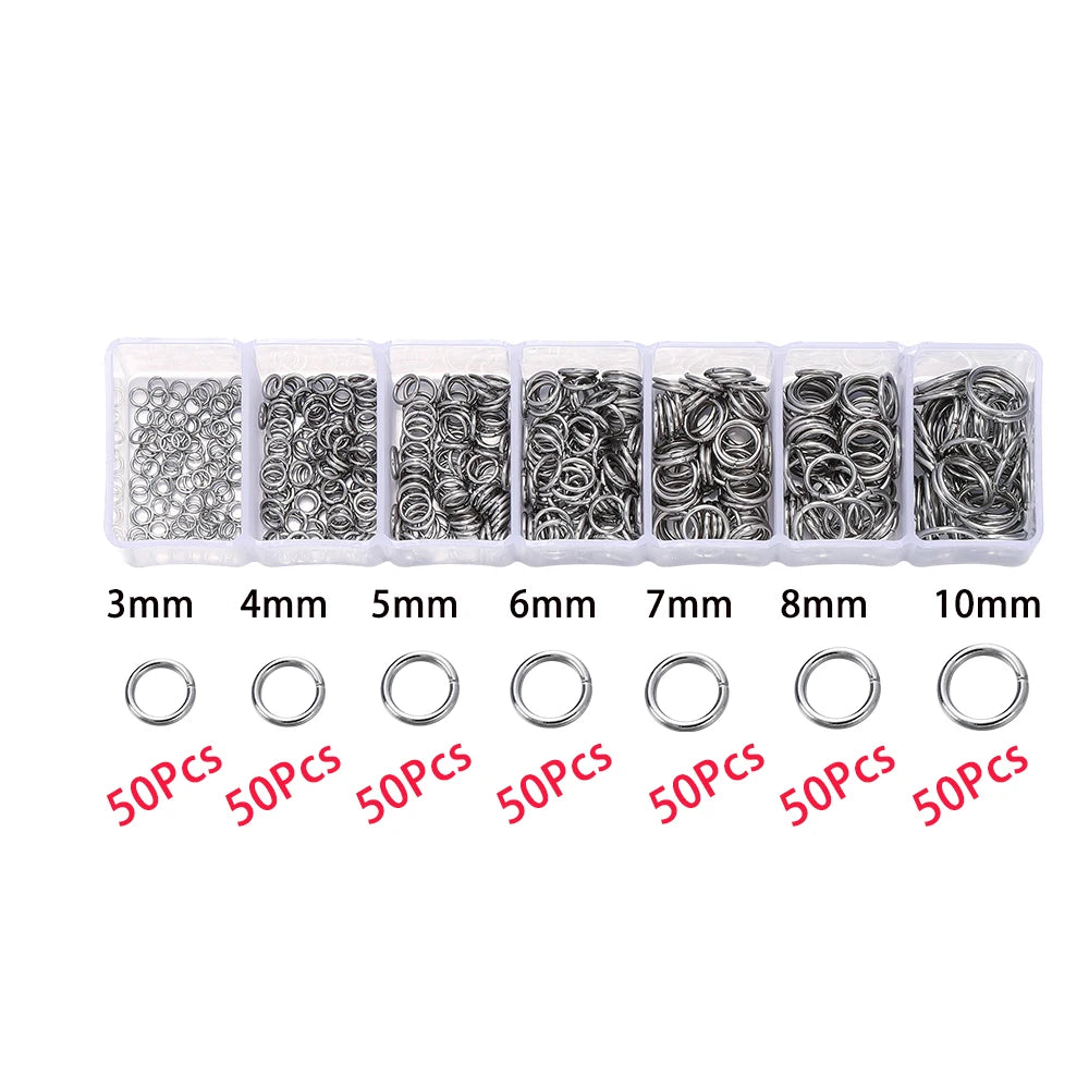 210-400Pcs Jewelry Making Kit - Lobster Clasps Jump Rings Crimp Beads Findings for DIY Bracelets & Necklaces