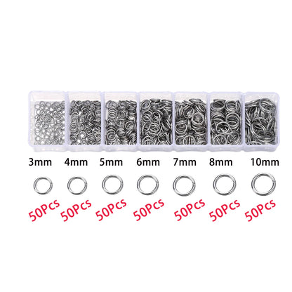 210-400Pcs Jewelry Making Kit - Lobster Clasps Jump Rings Crimp Beads Findings for DIY Bracelets & Necklaces