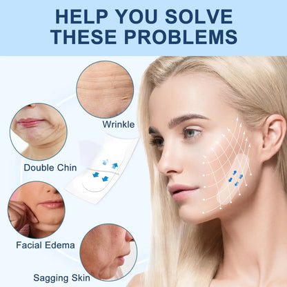 120-Piece Invisible Face Lifting Tape Set – Waterproof Transparent V-Shape Facial Patches for a Slimmer-Looking Face