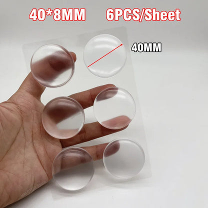 Self-Adhesive Silicone Buffer Pads - Door Stoppers, Cabinet Bumpers, and Wall Protectors for Furniture and Refrigerators