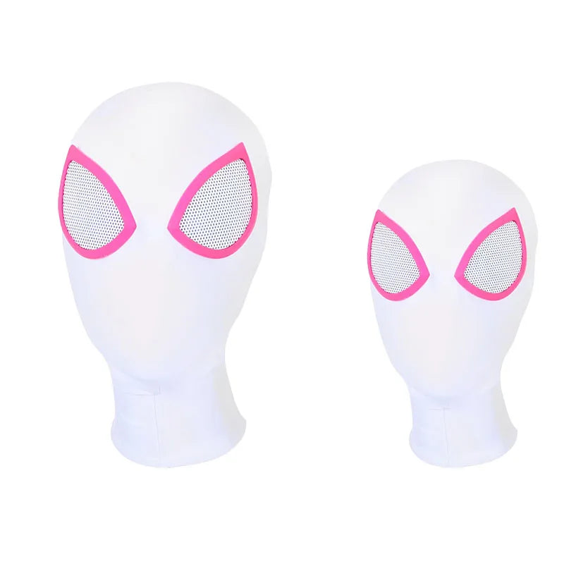 Gwen Stacy 3D Superhero Mask — Kids & Adult Cosplay Headgear for Spiderman, Miles Morales, Iron Man & Halloween Costume Props