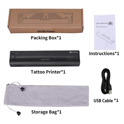 ATS886 Portable Tattoo Stencil Printer – Thermal Stencil Maker & Copier