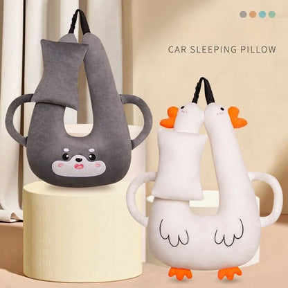 Children’s Car Neck Pillow – Comfortable Kawaii Headrest for Travel & Car Interior