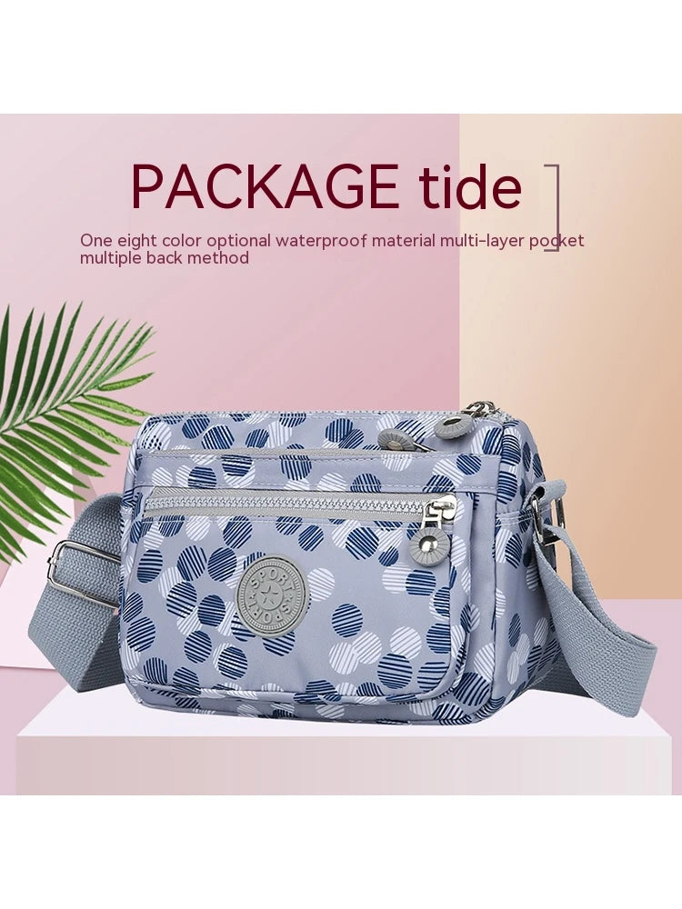Women’s Nylon Oblique Crossbody Bag – Fashionable Shoulder & Mother Bag