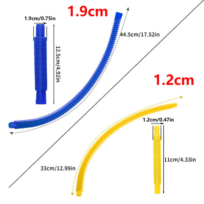 Colorful Pop Tubes Fidget Toys - Telescopic Sensory Stress Relief Toys for Kids & Adults