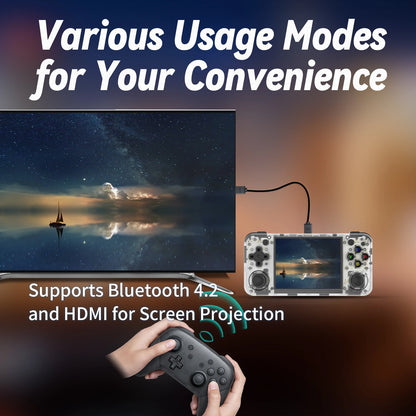 ANBERNIC RG35XX H Handheld Game Console: 3.5'' IPS Screen, HDMI Output, Linux System - Retro Video Simulator Perfect for Kids, Great Gift Idea!
