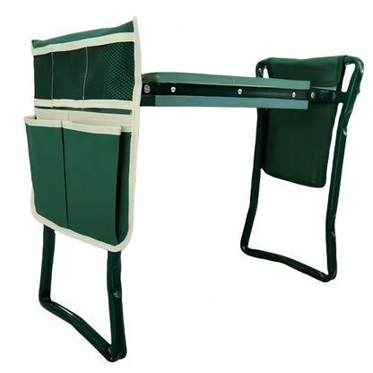 Foldable Garden Kneeler & Seat – Heavy-Duty Gardener Stool with Thick Soft Kneeling Pad for Gardening
