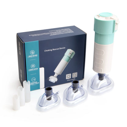 First Aid Anti-Choking Rescue Device – Automatic Airway Assist with 3 Mask Sizes for Adults & Kids, Emergency Kit