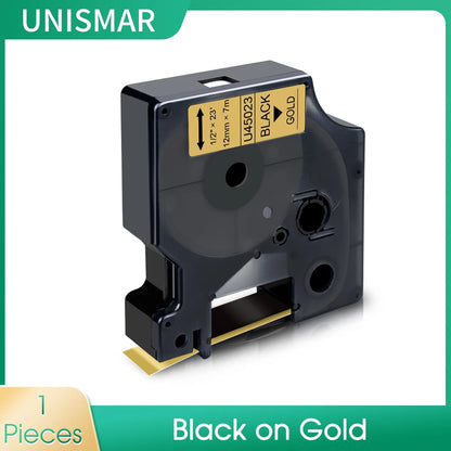 D1 Label Tape Replacement - 6/9/12/18/24mm Compatible Labels for Dymo LabelManager Printers & Label Makers