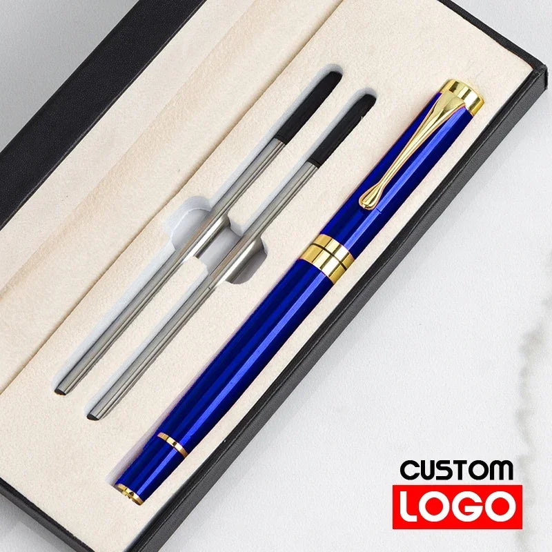 Luxury Metal Ballpoint Pen Gift Set — School, Business & Office Signature Roller Pen, Student Stationery Supplies