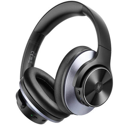 Oneodio A10 Bluetooth 5.4 Headphones - Hybrid Active Noise Cancelling, Hi-Res Audio, Over-Ear Wireless Headset with 5-Mic ANC