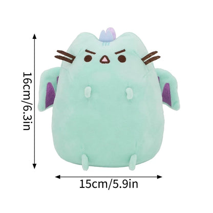 Pusheen Cat Figure and Charm - Cute Desk Accessories, Fluffy Cushion Decor, and Birthday Gifts for Pusheen Fans