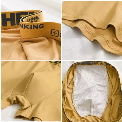 1/5PCS Men's Breathable Underwear – Comfy, Quick-Drying Stretchy Boxer Trunks, Sexy & Trendy Boxer Panties