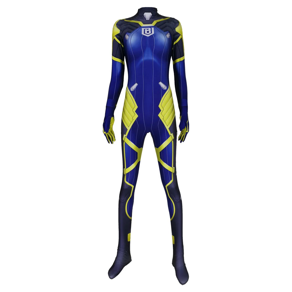 Women’s Superhero Jumpsuit – Adult Cosplay Zentai Bodysuit Costume for Halloween