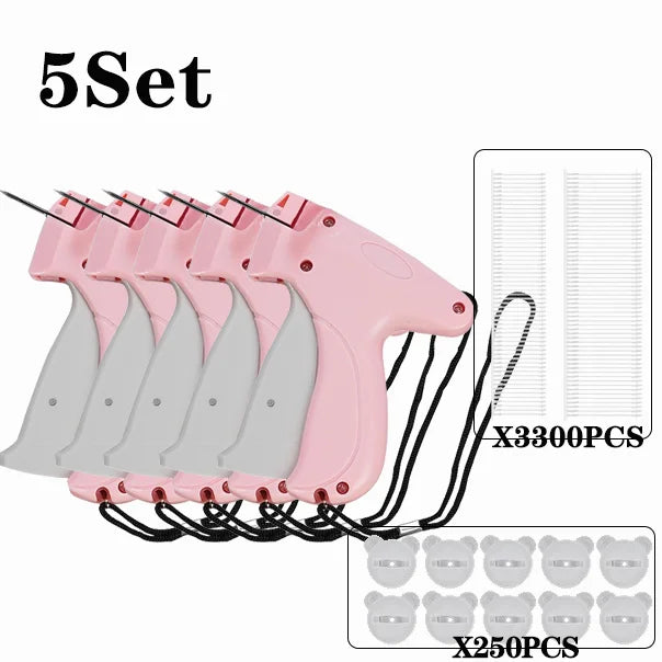 Garment Label Gun — Soft Silicone Pinless Snap Sewing Tool with Anti-Slip Holder