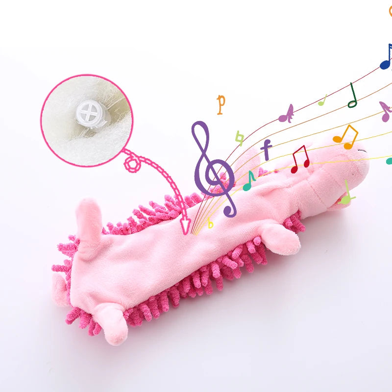 Plush Squeaky Dog Toy - Frog and Hippo Chew Toy for Teething and Teeth Cleaning