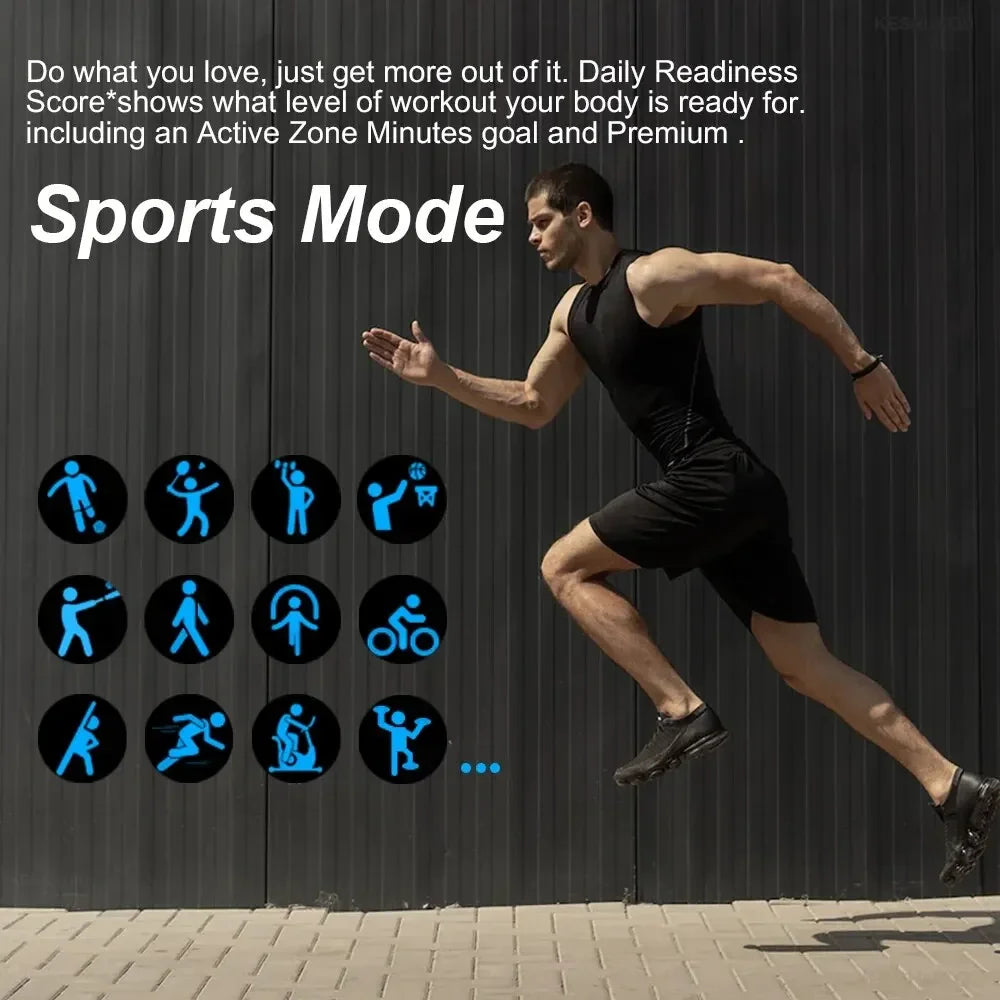 LAXASFIT H9 Promax Smartwatch – Bluetooth Call Answering, Heart Rate & SpO2 Monitoring, Calorie Tracking Fitness Watch