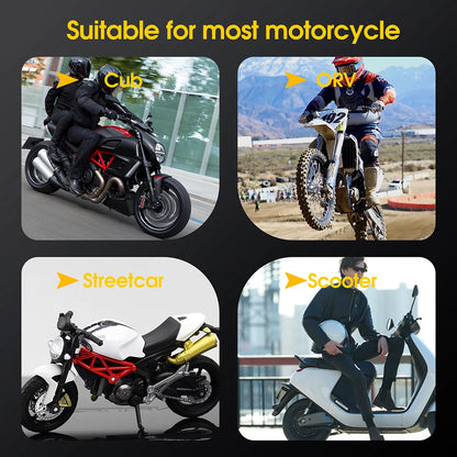 Bluetooth Motorcycle TPMS with 2 Sensors – Tire Pressure Monitoring System for Pit Bike, Tyre Tester Diagnostic Kit Moto Accessories
