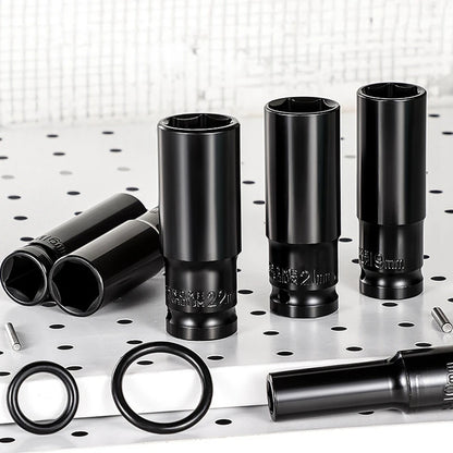 1/2" Drive Deep Impact Socket – Metric Wrench Socket for Pneumatic Tools, Tire Removal & Heavy-Duty Automotive Use