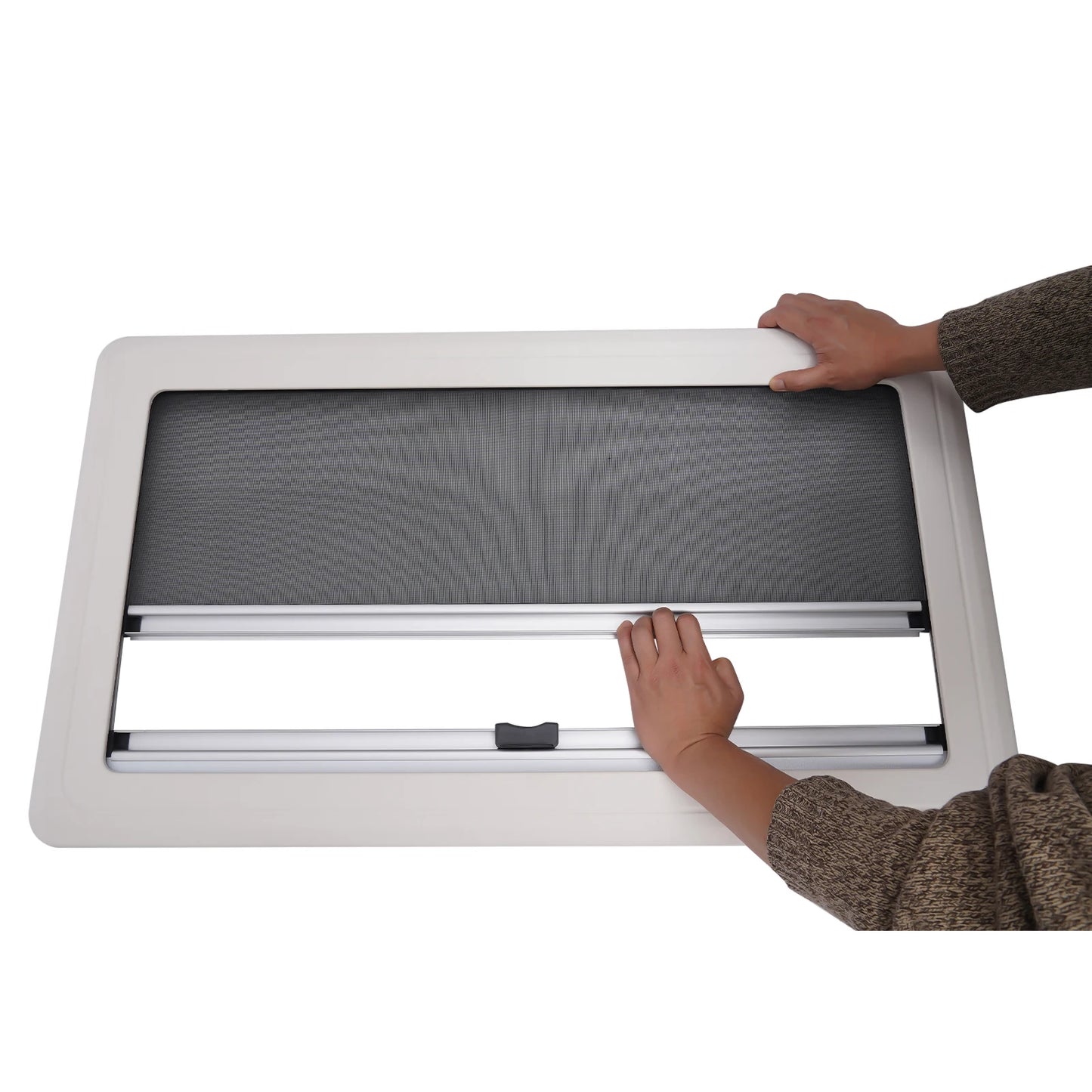 Aluminum RV Hinged Push-Out Window – Caravan & Camper Trailer Accessory, 900x500mm / 450x500mm