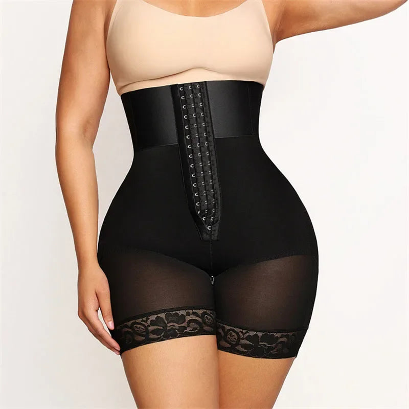 AfruliA Purple BBL Shorts – Colombian Fajas Shapewear Waist Trainer Corset Body Shaper Control Panties Lifter