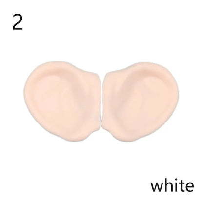 1/6 Doll Elf & Human Plastic Ears – White, Tan, Dark & Super Dark for 30cm Blyth Doll DIY Accessories